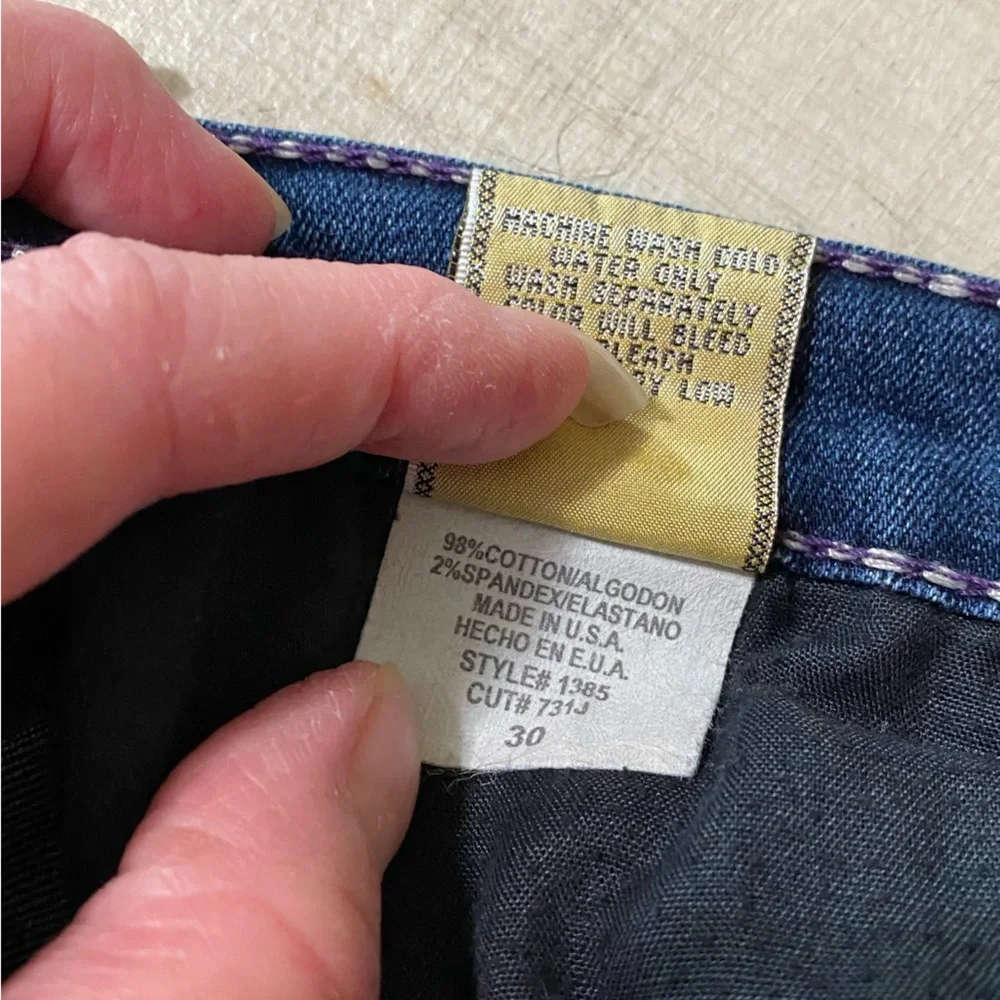 Plastic by gly women’s rise stretch jeans size 30x32 - Picture 10 of 11